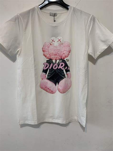 dior kaws t shirt white|KAWS Dior clothing for women.